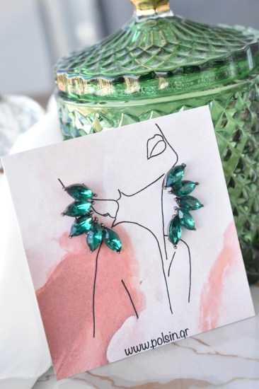 earrings_green_crystal_stud